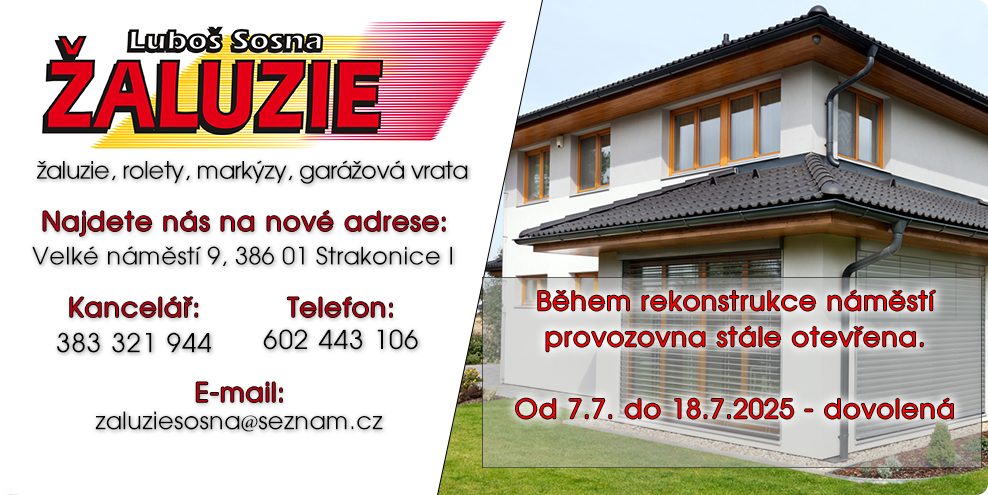 zaluzie Strakonice